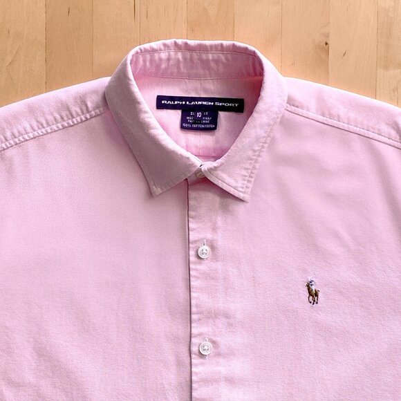 Ralph Lauren Sport Classic Oxford Button Down Shirt Women's 10 - Picture 2 of 3